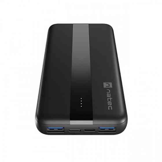 УМБ Natec 10000mah Trevi SlimQ 2xUSB QC 3.0 20W +PD Type-C18W чорна (NPB-1923) Киев