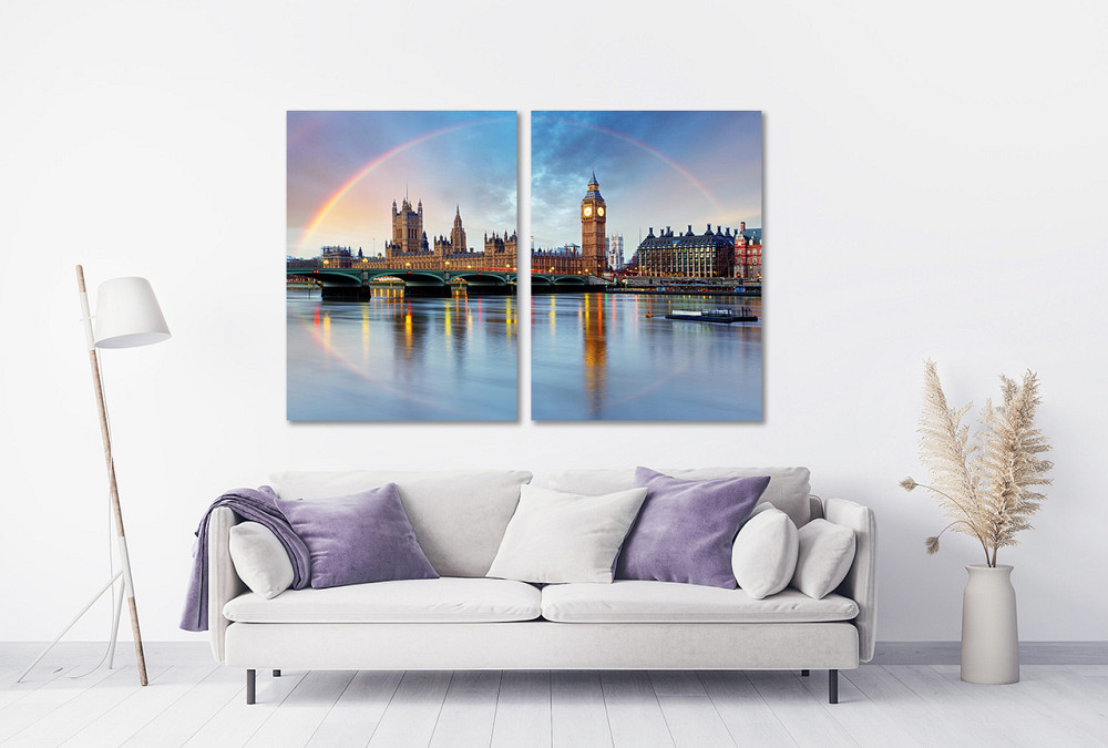 Модульна картина у вітальню/ спальню    Лондон      TLV-2_123 90x132 см Київ - фото 2