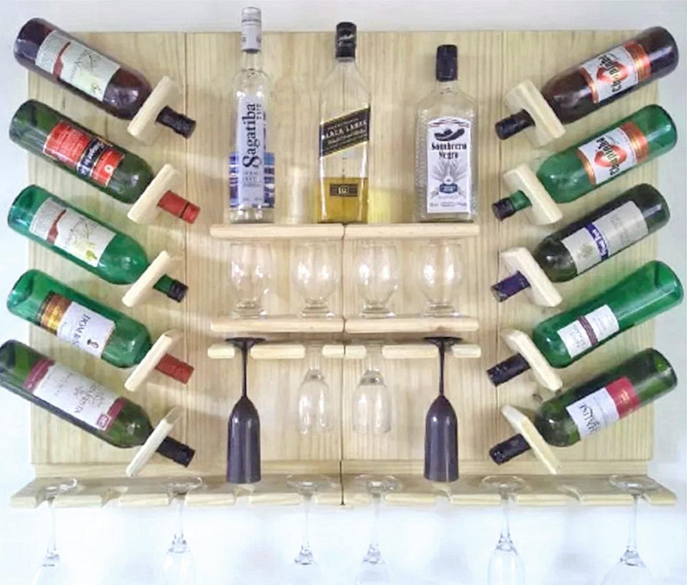 Настінна винна полиця "Акесі" бланже Миколаїв - фото 1