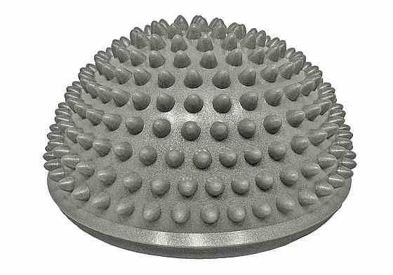 Півсфера масажна кіндербол EasyFit 16 см м'яка сіра Коломия