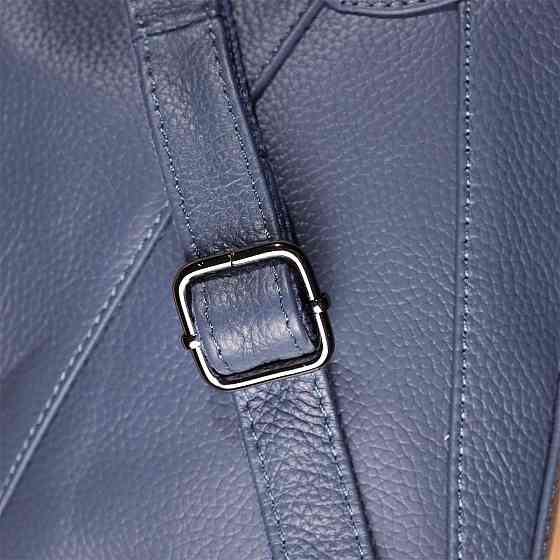 Жіноча сумка на два відділення з натуральної шкіри Vintage 23016 Синій Київ