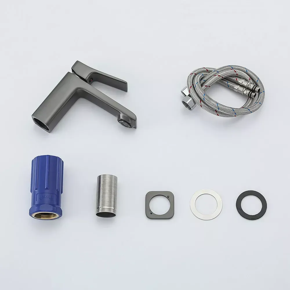 Змішувач для умивальника FRAP F1084-9 графит Київ - фото 9