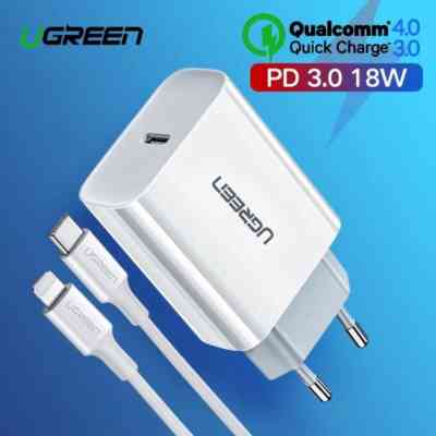 Зарядное устройство Ugreen CD137 Type-C PD 20W Charger (White) (60450) Винница