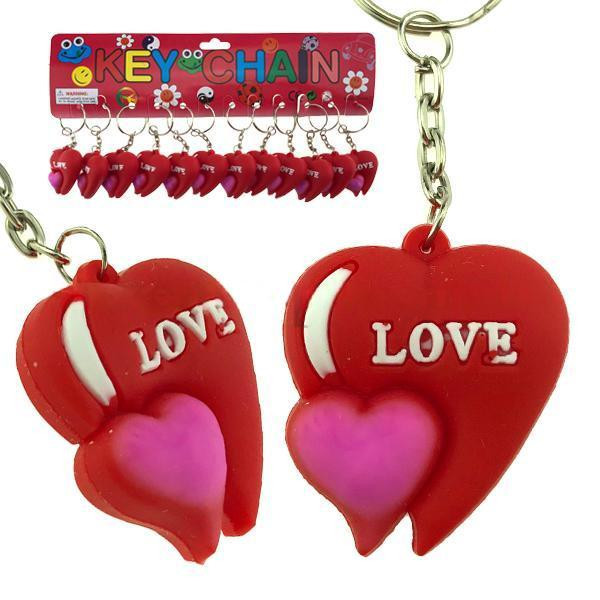Брелок на ключи красивый Сердечко Love 12 шт Киев - изображение 1