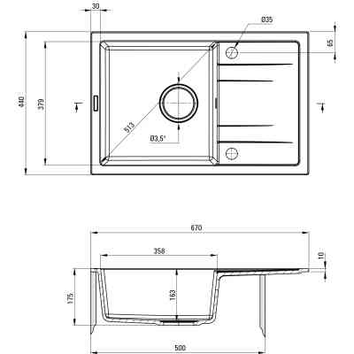 Мийка кухонна Deante Corio + зміш. BME 024N (ZRCP2113) Вінниця