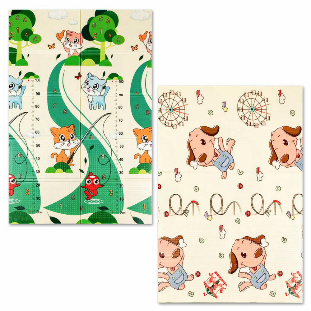 Дитячий складаний розвиваючий термокилимок 120х180х0,8см "Кошенята на риболовлі | Цуценята" (275) SW-00001318 Київ - фото 10