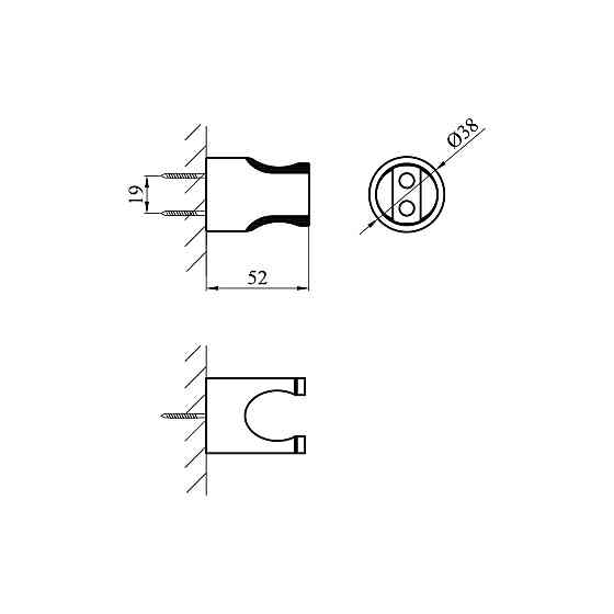 Держатель для душа Kroner Element 2840872923Z-5301 Киев