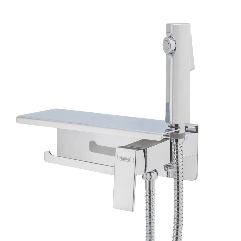 Гігієнічний змішувач Haiba GAUDI 069 з тримачем для туалетного паперу HB9596 Харків - фото 1