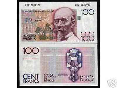 Бельгия / Belgium 100 Francs (1982-94) Pick 142a aUNC – UNC Полтава