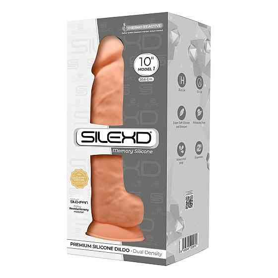 Фалоімітатор реалістичний SilexD Arnold Flesh (MODEL 5 size 10in), двошаровий, силікон+Silexpan, діа Sex Aura Київ