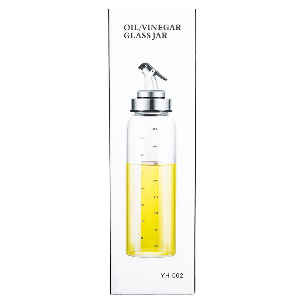 Пляшка для олії та оцту з дозатором 350 мл скляна HP-1348 Київ - фото 6