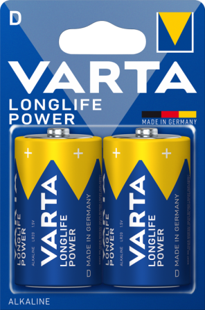 Батарейка бочка VARTA LONGLIFE POWER D 1.5V блістер 2 шт Рівне