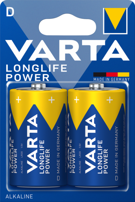Батарейка бочка VARTA LONGLIFE POWER D 1.5V блістер 2 шт Рівне - фото 1