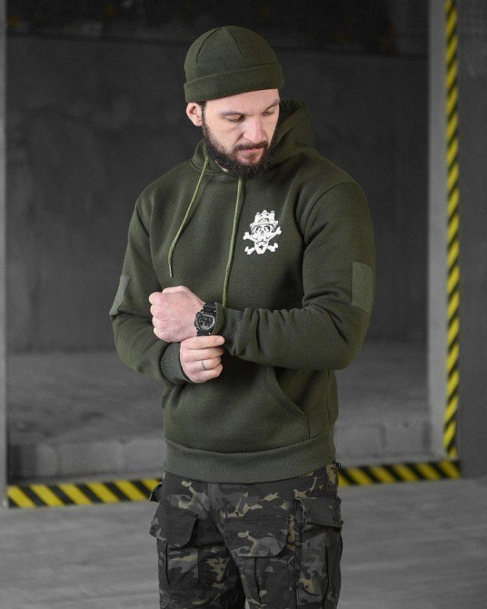 Худи CELEO на флисе  олива diner  ВТ3889 Одесса - изображение 3