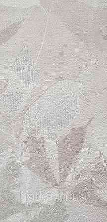 Шпалери вінілові на флізеліні Grandeco Time метрові квіти листя рожеві коричневі сірі Київ