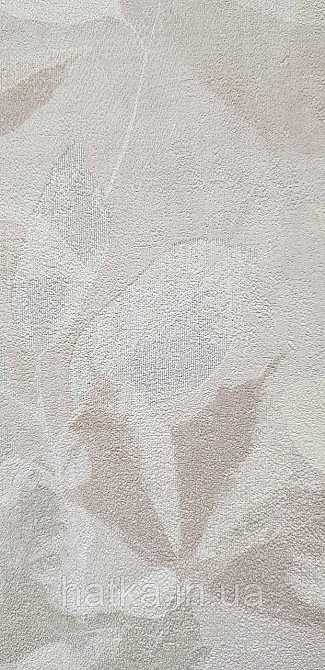 Шпалери вінілові на флізеліні Grandeco Time метрові квіти листя рожеві коричневі сірі Київ - фото 2