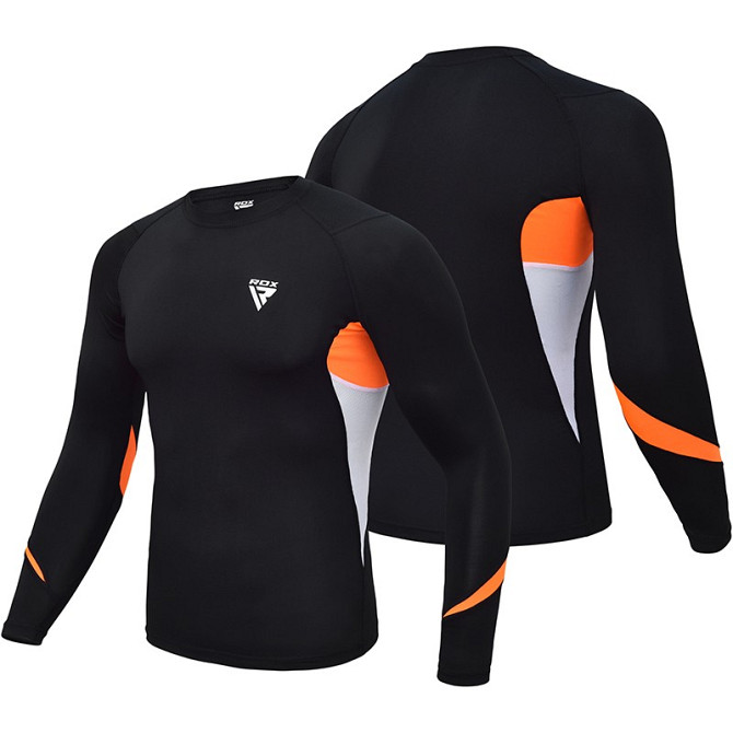 Рашгард із довгим рукавом RDX Lycra Orange L Кам'янське - фото 3