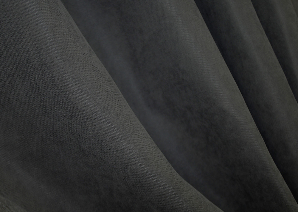 Комплект коротких штор VR-Textil Микровелюр Petek № 1495ш Темно-серый 140х170 см 2 шт (35-0209) Киев - изображение 5