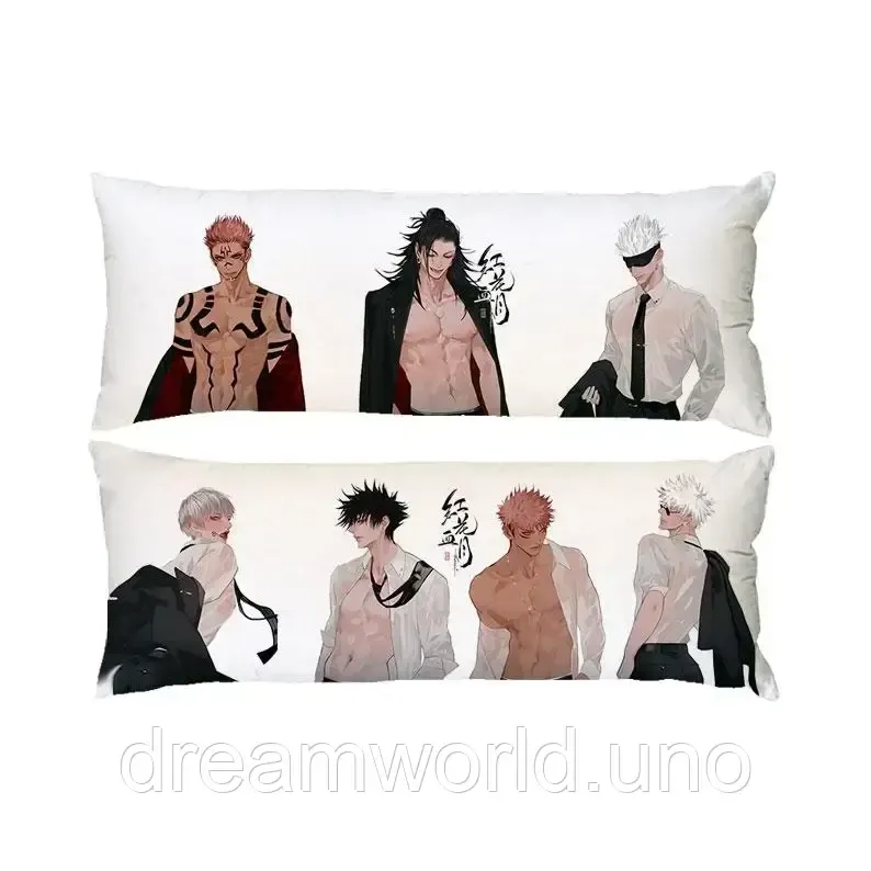 Подушка дакімакура Магічна битва Сукуна Ітадорі Юдзі Сатору декоративна партова подушка для обіймання 60х180 Харків - фото 1