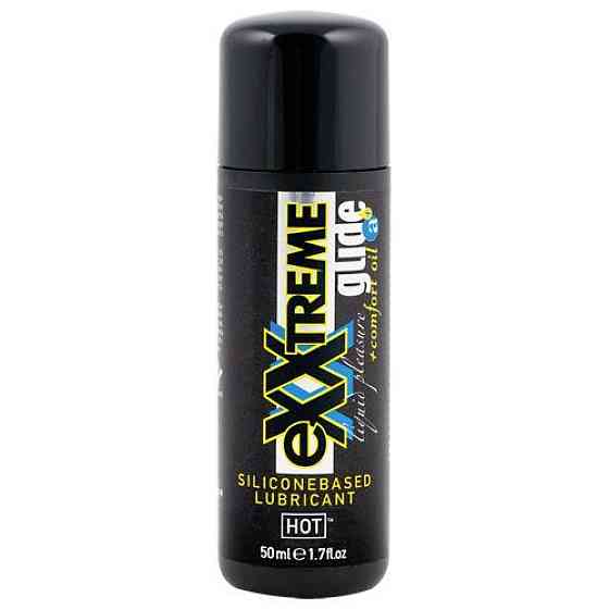 Универсальный лубрикант на силиконовой основе с маслами HOT eXXtreme Glide, 50 мл Sex Aura Киев