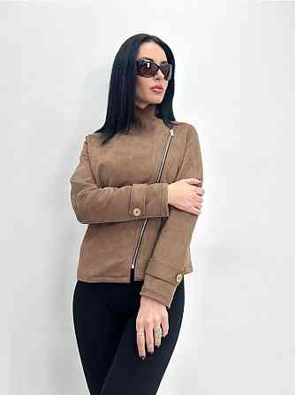 Замшевая куртка-жакет Nessa батал 50-52, Мокко Киев