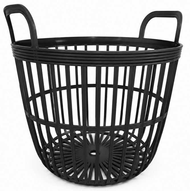 Корзина мультифункциональная плетеная Prosperplast Zoe Basket, 40 л, чорная Киев - изображение 1