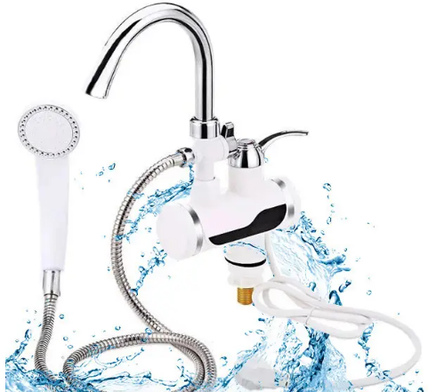 Цифровий миттєвий Водонагрівач DIGITAL Shower WF-013 (з душем) з LED-дисплеєм, 3 кВт, білий Одеса - фото 3