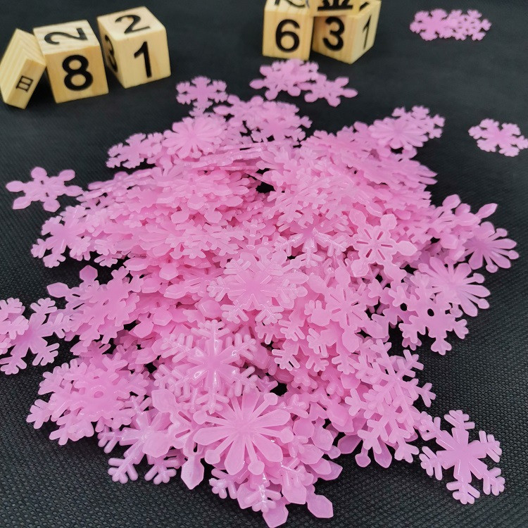 Снежинки для декора 48 штук 3 см розовый Киев - изображение 5