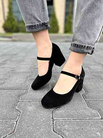 Nivelle Туфлі жіночі NIVELLE чорні натуральна замша каблук 6 см 36р.37р.38р. (1766/6030-6049) Коломия