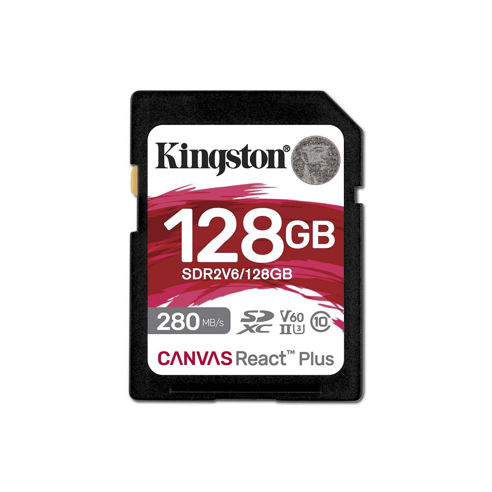 Карта пам'яті SDXC (UHS-II U3) Kingston Canvas React Plus 128Gb class 10 V60 (R280MB/s, W150MB/s) Киев - изображение 1