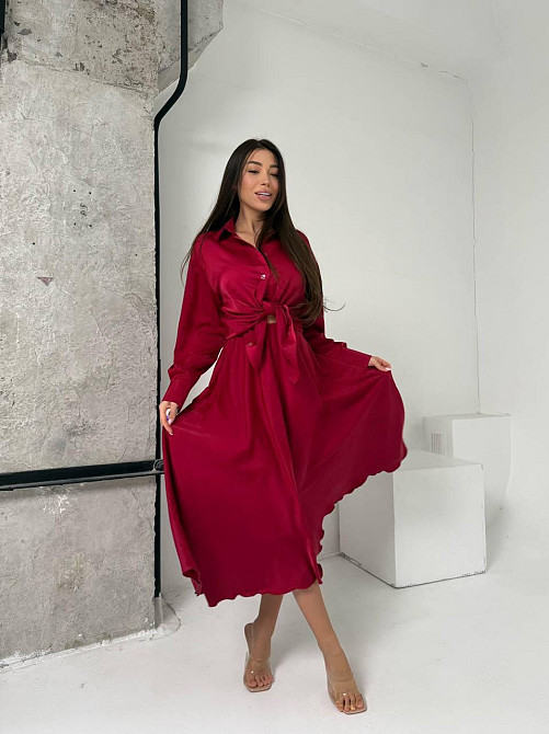 Жіночий святковий костюм: сорочка+спідниця, двійка Шовк Армані Одеса - фото 3