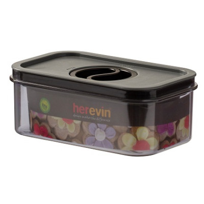 Пищевой контейнер Herevin Canister-Vacuum Lid-White-Black вакумна кришка 0.6 л (161174-000) Винница - изображение 3