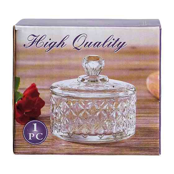 Цукерниця скляна з кришкою Ø 6.5 см HP-YH-30 Київ