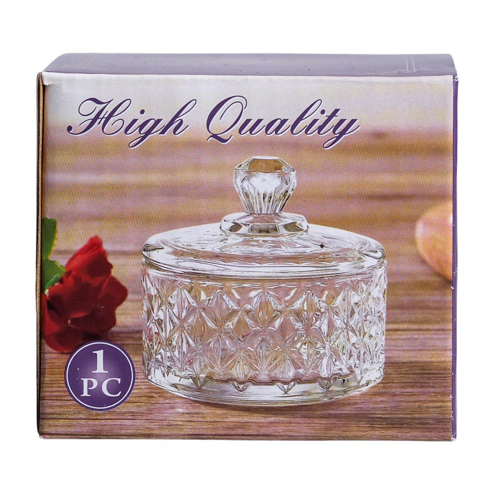 Цукерниця скляна з кришкою Ø 6.5 см HP-YH-30 Київ - фото 6