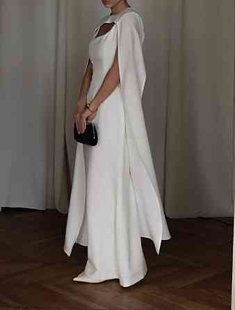 Жіночий елегантний романтичний комплект плаття + накидка костюмка Молочний, 44/46 Одеса