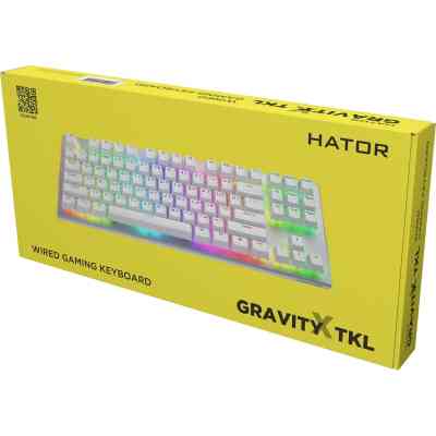 Клавіатура Hator Gravity X TKL Orange USB White (HTK551UA) Вінниця