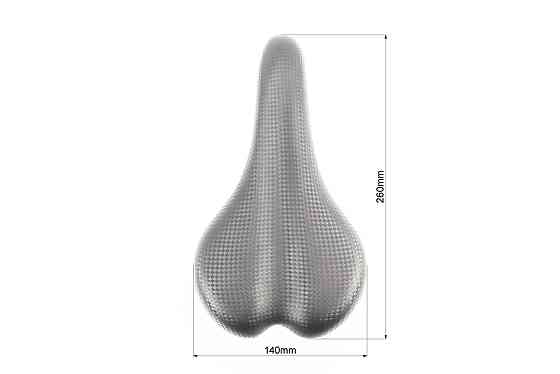 Сидіння MTB 260x140мм, "карбон" CROSSRIDE BSK-N063 Київ