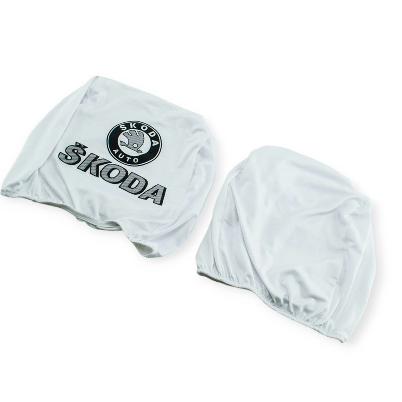 Чехлы подголовники белые (2 шт) Шкода на Мукачево - изображение 1