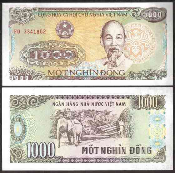 В'єтнам / Vietnam 1000 Dong 1988 P106a UNC Полтава