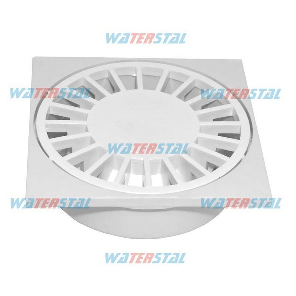 Трап 100*100 мм, нижнє відведення Ø50, пластиковий ″Waterstal″ (YS 400) Тернопіль - фото 1