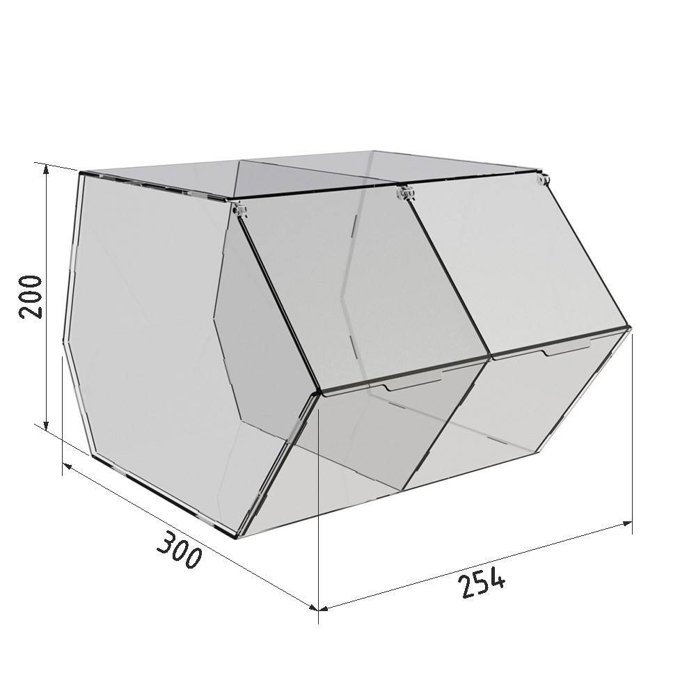 Диспенсер  EKOSTAR  для мармеладів, снеків, горіхів 2 комірки Київ - фото 5