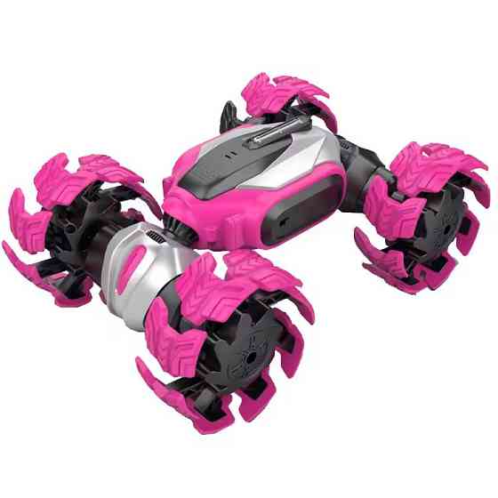 Машинка трансформер-перевертыш на радиоуправлении с торсионной подвеской,розовая Каменец-Подольский