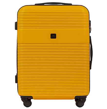 Валіза пластикова WINGS 5398 мала 55 см жовта Київ