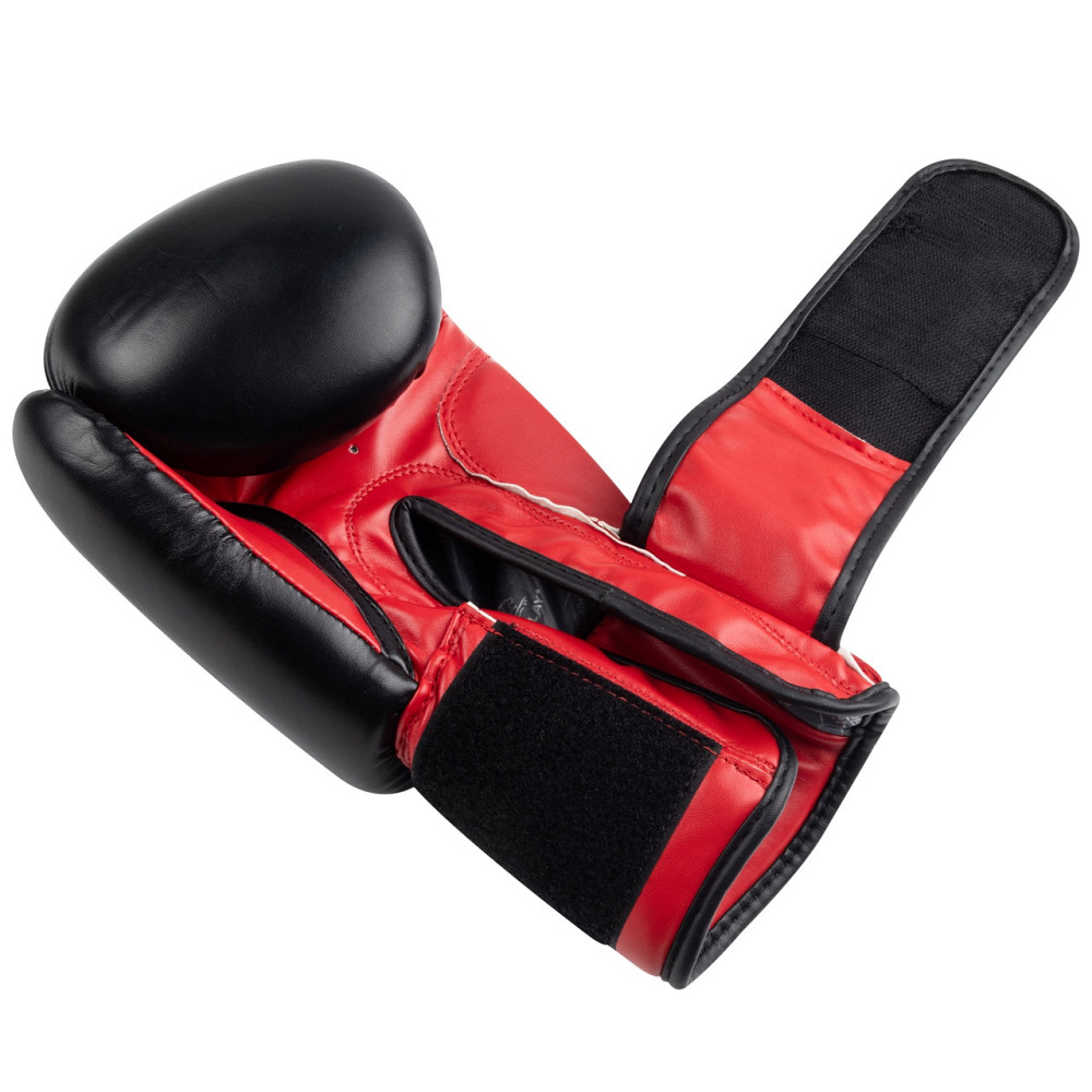 Боксерські рукавиці PowerPlay 3004 Classic Чорно-Червоні 10 унцій Кам'янське - фото 6