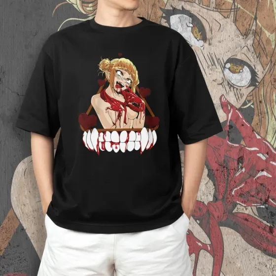 Футболка для подростка мальчика с принтом Моя Геройская Академия Химико Тога 2 Размер 160 Anime10595 Днепр