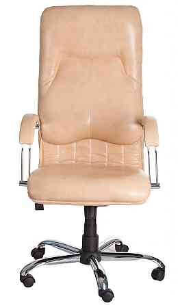 Офісне Крісло Керівника Richman Nicosia Titan Vanilla Хром М1 Tilt Бежевий Київ