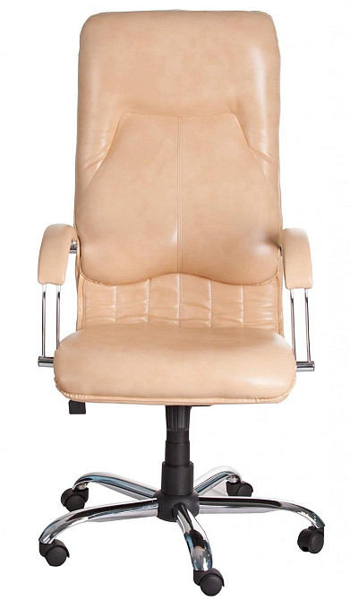 Офісне Крісло Керівника Richman Nicosia Titan Vanilla Хром М1 Tilt Бежевий Київ - фото 2
