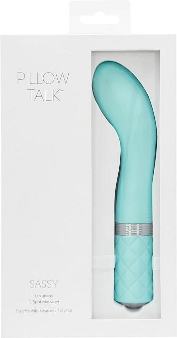 Роскошный вибратор Pillow Talk - Sassy Teal с кристаллом Сваровски для точки G, подарочная упаковка Sex Aura Киев - изображение 8