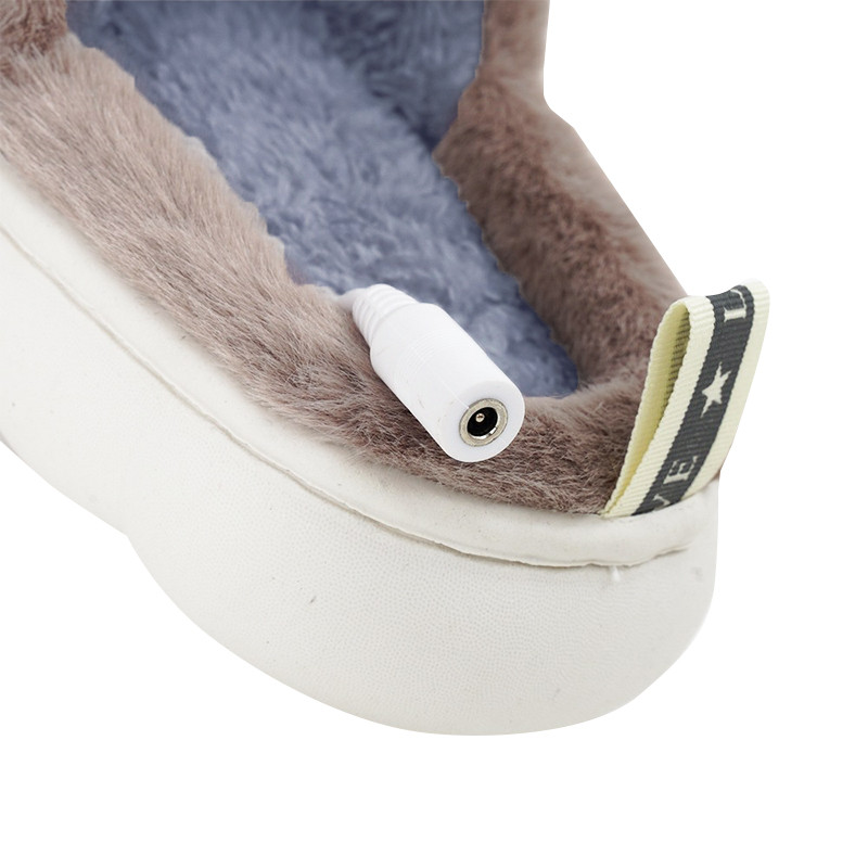 Домашние комнатные тапочки с подогревом A-232 USB c крыльями Beige Киев - изображение 2