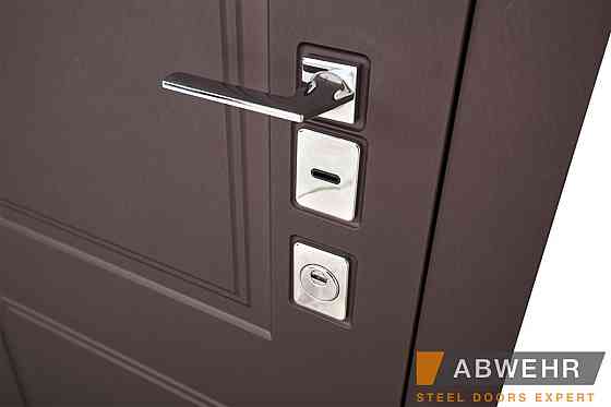 Двери входные, квартирные ABWEHR. Модель 509/520 RAMINA Цвет Бронзовый браш / Белый супермат. Киев